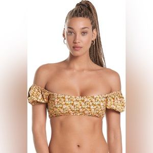 MAAJI Cheery‎ Blossom Kauai Puff Sleeve Top Size Small